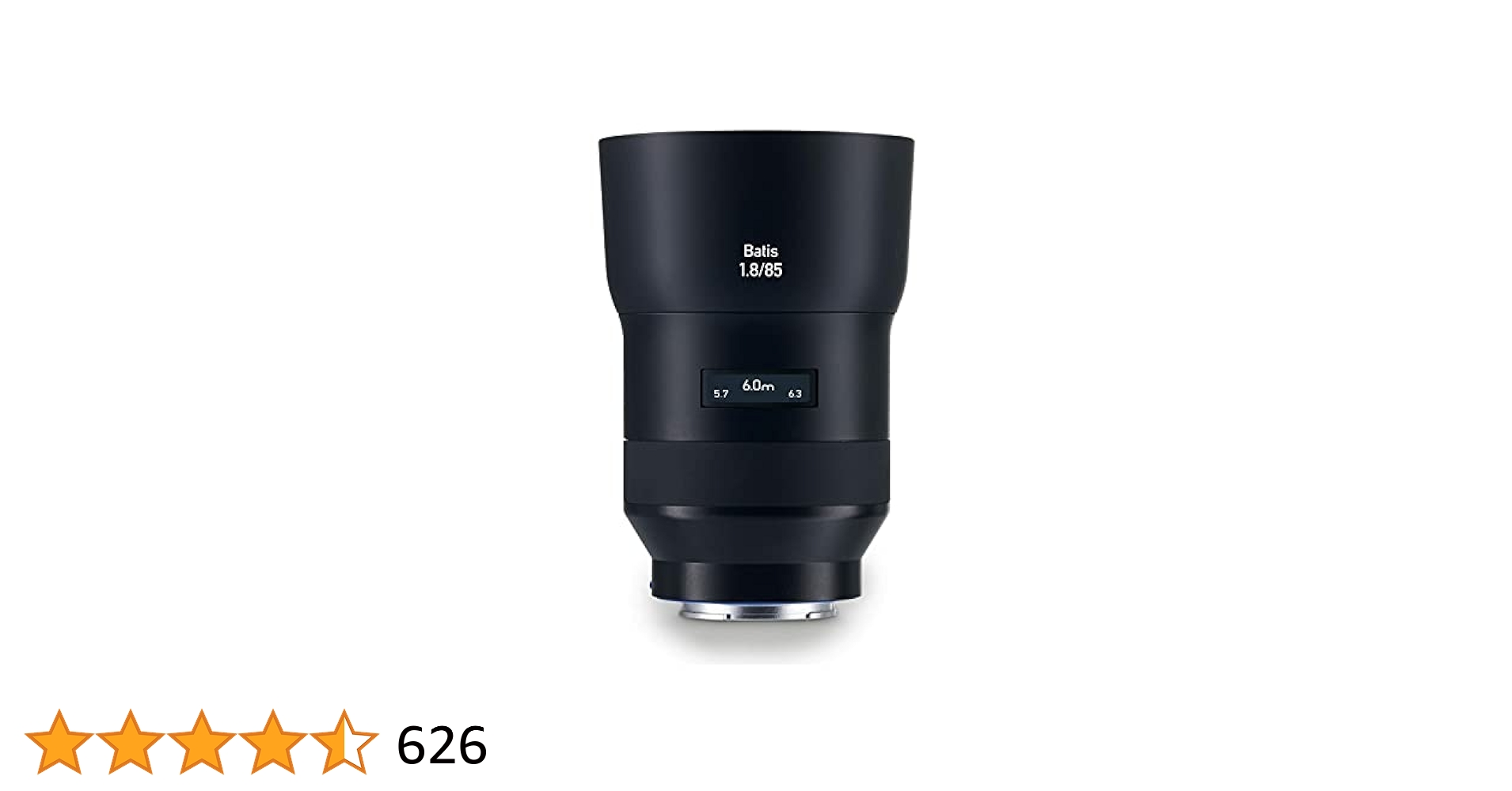 レンズ(単焦点) Carl Zeiss Batis 85mm F1.8 Zeiss Batis 85mm f/1.8 Lens for Sony E Mount, Black : Zeiss